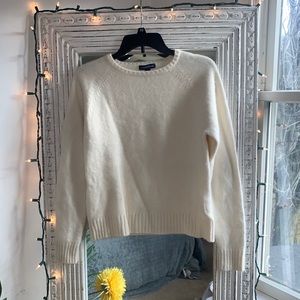 Lands’ End off white sweater